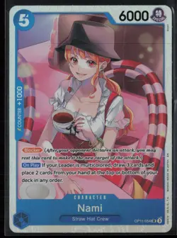 Nami (054) OP11-054 One Piece A Fist of Divine Speed Super Rare Near Mint - Image 1