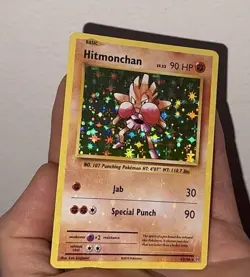 Hitmonchan Light Holo Bleed Error Rare Card XY Evolutions 62/108 LP - Image 1