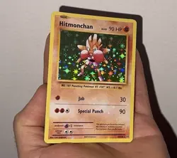Hitmonchan Light Holo Bleed Error Rare Card XY Evolutions 62/108 LP - Image 2