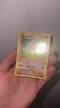 Hitmonchan Light Holo Bleed Error Rare Card XY Evolutions 62/108 LP - Image 5