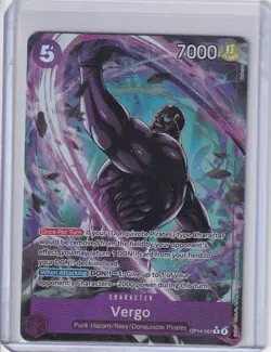 ONE PIECE Vergo (Alt Art) OP14-061 R The Azure Sea's Seven Japanese NM - Image 1