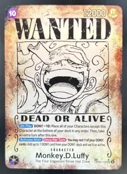 2024 One Piece Emperors New World Monkey D Luffy Wanted Alt Art #OP05-119 - Image 1