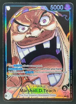 2024 One Piece Marshall.D.Teach Leader Alt Art #OP09-081 - Image 1