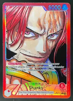 2024 One Piece Emperors in the New World Shanks Leader Alt Art #OP09-001 - Image 1
