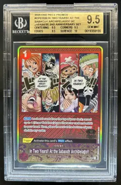 2025 One Piece 2nd Anniversary Japanes Set Sabaody Archipelago #OP01-030 BGS 9.5 - Image 1