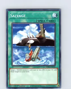 Yu-Gi-Oh TCG Salvage SDFC-EN032 1st Edition Regular Common Card NM - Image 1