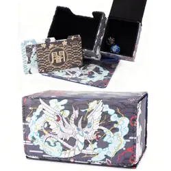 Cyber Dragon Deck Box - PU Leather TCG Case with Dice Tray - Fits 100+ Cards YGO - Image 1