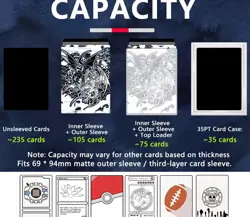 Cyber Dragon Deck Box - PU Leather TCG Case with Dice Tray - Fits 100+ Cards YGO - Image 2