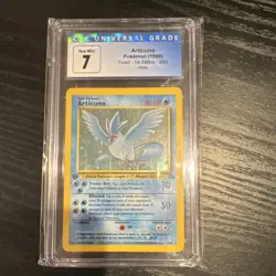 Pokemon Articuno 2/62 Fossil 1st Edition Holo Rare CGC 7 70 HP English Card - Image 1