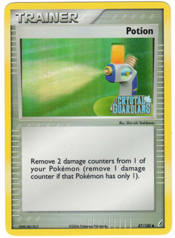 Potion 87/100 EX Crystal Guardians Reverse Holo Common Stamped Pokemon Card - Image 1