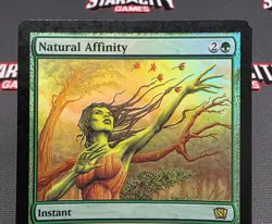 MTG FOIL Natural Affinity- DAMAGED -8th Edition Magic the Gathering Card #269 - Image 3