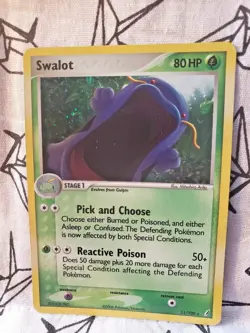 Swalot 11/100 Holo Ex Crystal Guardians Pokemon Card ~ Near Mint - Image 1