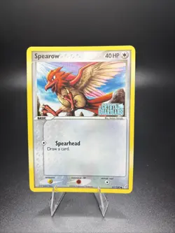 NM (Reverse-Holo) Pokemon SPEAROW Card EX CRYSTAL GUARDIANS Set 61/100 Foil - Image 1