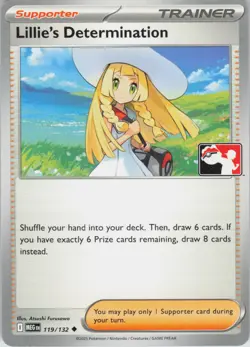 Lillie's Determination Uncommon Prize Pack Series Cards 119/132 NM Normal - Image 1