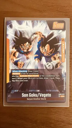 Gogeta (Alternate Art) FB09-073 Dragonball Super Card Game Fusion World Leader - Image 2
