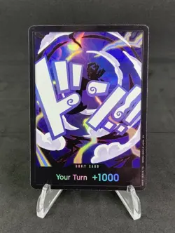 OP One Piece TCG DON!! Card (Gear 5 Luffy) PRB02 Foil - Image 1