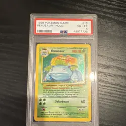 Pokemon Venusaur 15/102 Base Set Holo Rare 100 HP English Card - Image 1