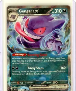 Gengar ex 104/162 Double Rare Holo Temporal Forces Pokemon Card NM - Image 1