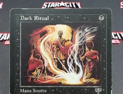 MTG Dark Ritual- DAMAGED -Mirage Magic the Gathering Card #116 - Image 3