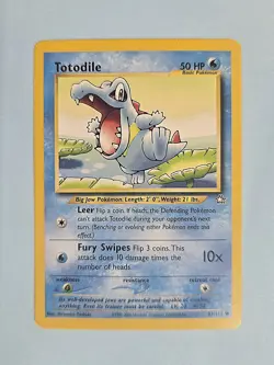 2000 Totodile 81/111 - Neo Genesis - LP Pokemon Card TCG - Image 1