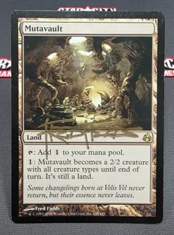 MTG Mutavault- Signed -Morningtide Magic the Gathering Card #148 - Image 1