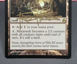 MTG Mutavault- Signed -Morningtide Magic the Gathering Card #148 - Image 4
