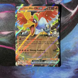 Pokemon TCG Card - Ethans Ho-Oh ex 209/182 Full art Destined Rivals NM - Image 1