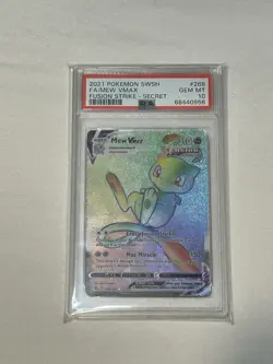 Pokemon Card PSA 10 Gem Mint Mew Vmax Fusion Strike 2021 Holo 268/264 - Image 1
