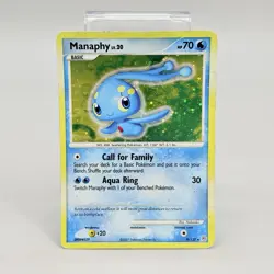 Pokemon TCG Manaphy Diamond & Pearl 9/130 Holo Holo Rare Card HP - Image 1