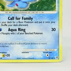 Pokemon TCG Manaphy Diamond & Pearl 9/130 Holo Holo Rare Card HP - Image 4