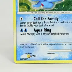 Pokemon TCG Manaphy Diamond & Pearl 9/130 Holo Holo Rare Card HP - Image 5