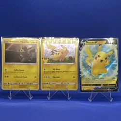 Pokemon Promo Holo Card Lot - Detective Pikachu, Pikachu, Pikachu V - 3 Cards - Image 2