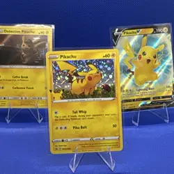 Pokemon Promo Holo Card Lot - Detective Pikachu, Pikachu, Pikachu V - 3 Cards - Image 5