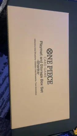 NEW One Piece Card Game Playmat and Storage Box Set Premium Bandai "SHANKS" - Image 2