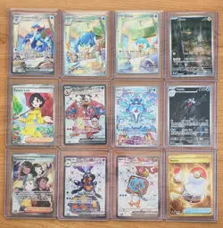 Pokemon Scarlet and Violet Era IR, SIR, Gold 12 card Lot - Image 1