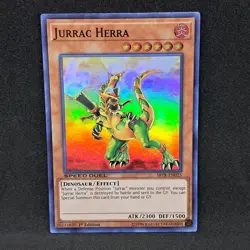 Jurrac Herra SBTK-EN025 1st Edition Super Rare NM Near Mint Yu-Gi-Oh! Card - Image 1