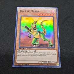 Jurrac Herra SBTK-EN025 1st Edition Super Rare NM Near Mint Yu-Gi-Oh! Card - Image 3