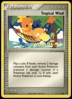 Tropical Wind Stamp - 026 Promo 2004 Pokemon World Championship Card NM - Image 1