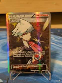 Steven 95/98 XY Ancient Origins Ultra Rare Full Art Trainer Pokemon - Image 1