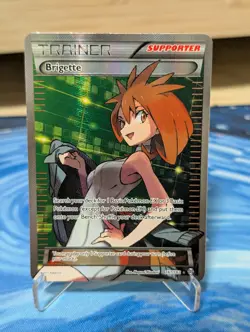 Brigette 161/162 Full Art Ultra Rare Pokemon XY Breakthrough LP - Image 1