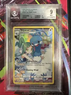 2022 Pokemon Sword & Shield Silver Tempest Altaria BGS 9 #TG11/TG30 - Image 1
