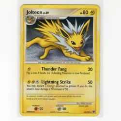 Pokemon TCG Jolteon 23/100 DPP Majestic Dawn Regular Rare Card EN-HP 2008 - Image 1