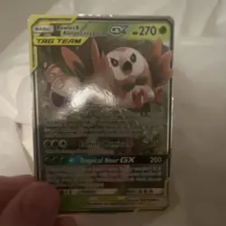 The Pokemon Company Rowlet & Alolan Exeggutor GX 1/236 Holo TAG TEAM 270 HP - Image 1