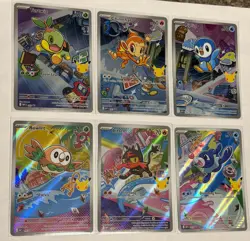 Pokemon First Partner Illustration Collection Promos MEP 40-45 - Image 1