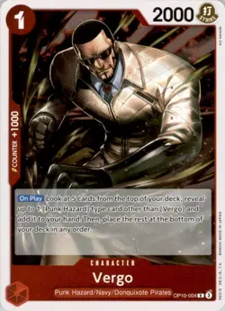 Vergo OP10-004 R Royal Blood - ONE PIECE Card Game ENGLISH - Image 1