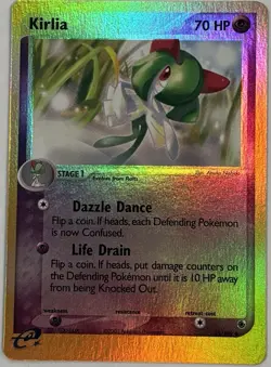 Pokemon Kirlia 35/109 EX Ruby & Sapphire Reverse Holo 70 HP English 2003 - Image 1