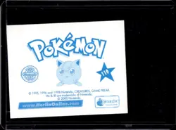 2000 Merlin Pokemon Sticker Tauros Prism Holo #119 - Image 2