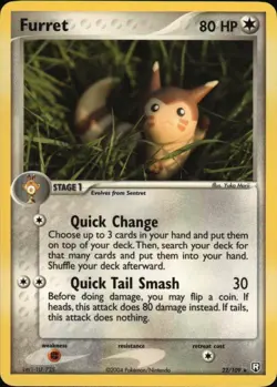 Furret Rare Team Rocket Returns 22/109 NM Pokemon TCG - Image 1