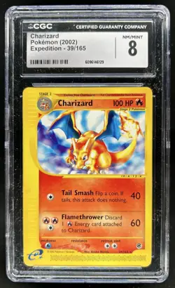 2002 Pokemon Expedition Set Charizard #39/165 CGC 8 - Image 1