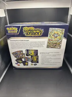 POKEMON TCG SCARLET VIOLET SURGING SPARKS ETB ELITE TRAINER BOX FACTORY SEALED - Image 2